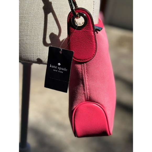 kate spade Rosie Canvas Crossbody Pink Peppercorn Coin Purse Extra Strap Dustbag - Picture 4 of 16